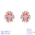 Picture of Medium Pink Stud Earrings Factory Direct Supply