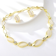 Show details for Sparkling Big Gold Plated 2 Piece Jewelry Set Show details for Sparkling Big Gold Plated 2 Piece Jewelry Set