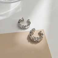 Picture of Staple Small Gold Plated Clip On Earrings