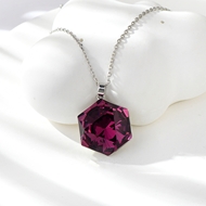 Show details for Platinum Plated Pink Pendant Necklace at Great Low Price Show details for Platinum Plated Pink Pendant Necklace at Great Low Price