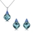 Picture of Hot Selling Blue Platinum Plated 2 Piece Jewelry Set from Top Designer