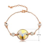 Picture of Need-Now Colorful Rose Gold Plated Fashion Bracelet from Editor Picks