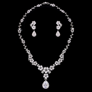 Show details for Most Popular Cubic Zirconia White 2 Piece Jewelry Set for Girlfriend Show details for Most Popular Cubic Zirconia White 2 Piece Jewelry Set for Girlfriend