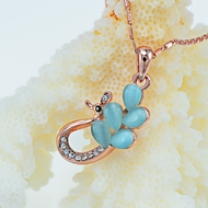 Picture of Most Popular Opal Zinc Alloy Pendant Necklace