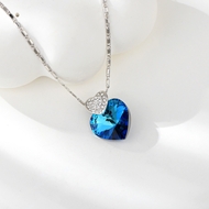Show details for Small Platinum Plated Pendant Necklace for Her Show details for Small Platinum Plated Pendant Necklace for Her