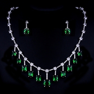 Show details for Good Quality Cubic Zirconia Green 2 Piece Jewelry Set Show details for Good Quality Cubic Zirconia Green 2 Piece Jewelry Set