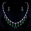 Show details for Good Quality Cubic Zirconia Green 2 Piece Jewelry Set