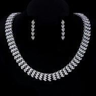 Show details for Filigree Big Cubic Zirconia 2 Piece Jewelry Set Show details for Filigree Big Cubic Zirconia 2 Piece Jewelry Set