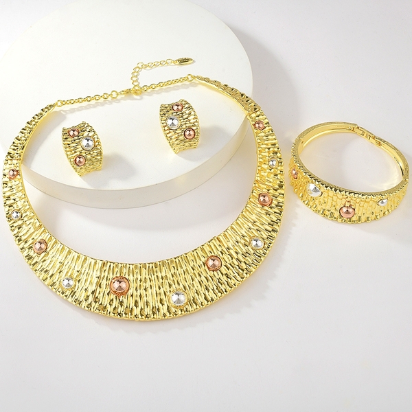 Picture of Zinc Alloy Big 3 Piece Jewelry Set with Full Guarantee