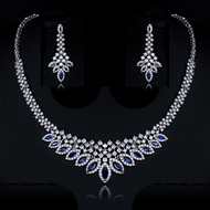 Show details for Luxury Blue 2 Piece Jewelry Set with Fast Delivery Show details for Luxury Blue 2 Piece Jewelry Set with Fast Delivery