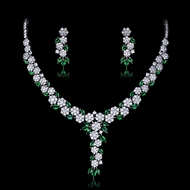 Show details for Luxury Platinum Plated 2 Piece Jewelry Set with Speedy Delivery Show details for Luxury Platinum Plated 2 Piece Jewelry Set with Speedy Delivery