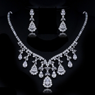 Show details for Copper or Brass Platinum Plated 2 Piece Jewelry Set at Great Low Price Show details for Copper or Brass Platinum Plated 2 Piece Jewelry Set at Great Low Price