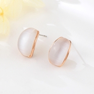 Show details for Zinc Alloy Opal Stud Earrings in Flattering Style Show details for Zinc Alloy Opal Stud Earrings in Flattering Style