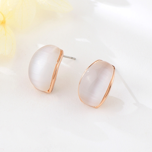 Picture of Zinc Alloy Opal Stud Earrings in Flattering Style