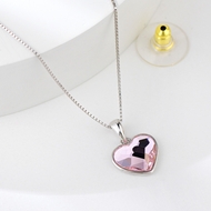 Show details for Featured Pink Platinum Plated Pendant Necklace with Low Cost Show details for Featured Pink Platinum Plated Pendant Necklace with Low Cost