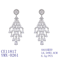 Picture of Luxury Cubic Zirconia Dangle Earrings Online Only