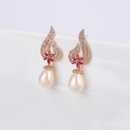 Picture of Buy Gold Plated Big Dangle Earrings with Low Cost