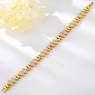 Show details for Copper or Brass Cubic Zirconia Fashion Bracelet in Exclusive Design Show details for Copper or Brass Cubic Zirconia Fashion Bracelet in Exclusive Design