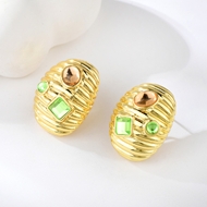 Picture of Unusual Big Resin Big Stud Earrings