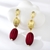 Picture of Trendy Gold Plated Big Dangle Earrings with No-Risk Refund