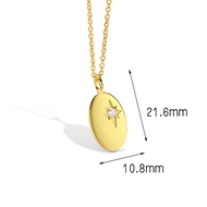 Picture of Hypoallergenic Gold Plated Small Pendant Necklace with Easy Return