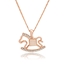 Show details for Designer Rose Gold Plated Zinc Alloy Pendant Necklace with No-Risk Return