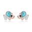 Show details for Good Quality Opal Zinc Alloy Stud Earrings