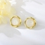 Show details for New Season White Zinc Alloy Stud Earrings for Female