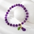 Picture of Low Price Gold Plated Purple Fashion Bracelet of Original Design