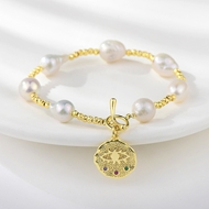 Picture of Good Quality fresh water pearl White Fashion Bracelet