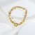 Picture of Low Cost Copper or Brass Gold Plated Fashion Bracelet with Low Cost