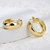 Picture of New Season Gold Plated Copper or Brass Small Hoop Earrings with SGS/ISO Certification