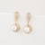 Picture of Stylish Big White Dangle Earrings