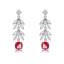 Show details for Low Cost Platinum Plated Cubic Zirconia Dangle Earrings with Low Cost