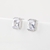 Picture of Nickel Free Platinum Plated Copper or Brass Big Stud Earrings with No-Risk Refund