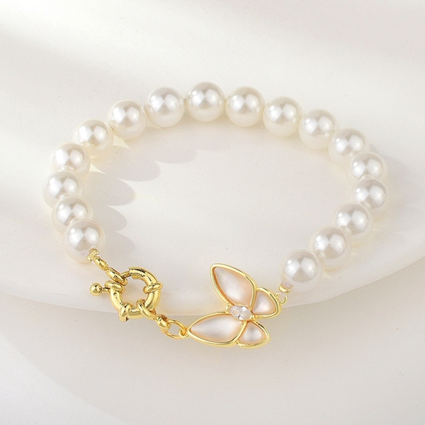 Picture of Good Quality shell pearl White Fashion Bracelet