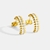 Picture of Nice Cubic Zirconia Gold Plated Stud Earrings