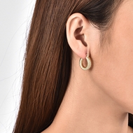 Picture of Copper or Brass Delicate Hoop Earrings in Exclusive Design