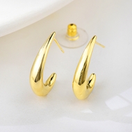 Show details for Recommended Gold Plated Copper or Brass Big Stud Earrings from Top Designer