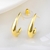 Picture of Recommended Gold Plated Copper or Brass Big Stud Earrings from Top Designer