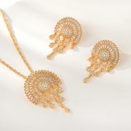 Show details for Stylish Medium Copper or Brass 2 Piece Jewelry Set Show details for Stylish Medium Copper or Brass 2 Piece Jewelry Set