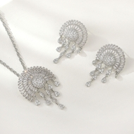 Show details for Low Cost Platinum Plated Cubic Zirconia 2 Piece Jewelry Set with Low Cost Show details for Low Cost Platinum Plated Cubic Zirconia 2 Piece Jewelry Set with Low Cost