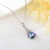 Picture of Nice Swarovski Element Platinum Plated Pendant Necklace