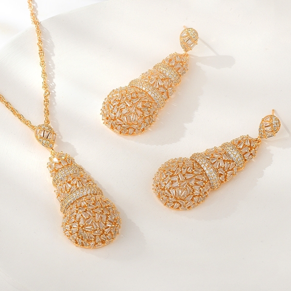 Picture of Popular Cubic Zirconia Medium 2 Piece Jewelry Set