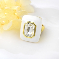 Picture of Low Price Gold Plated Artificial Crystal Ring with Full Guarantee