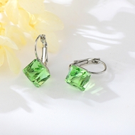 Show details for Attractive Green Swarovski Element Hoop Earrings For Your Occasions Show details for Attractive Green Swarovski Element Hoop Earrings For Your Occasions