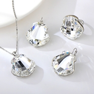 Show details for Amazing Big Platinum Plated 3 Piece Jewelry Set Show details for Amazing Big Platinum Plated 3 Piece Jewelry Set