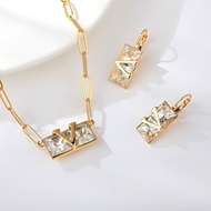 Show details for Impressive White 16 Inch 2 Piece Jewelry Set with Low MOQ Show details for Impressive White 16 Inch 2 Piece Jewelry Set with Low MOQ