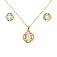 Show details for Charming White Shell 2 Piece Jewelry Set As a Gift Show details for Charming White Shell 2 Piece Jewelry Set As a Gift