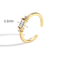 Picture of Low Price Gold Plated White Adjustable Ring for Girlfriend